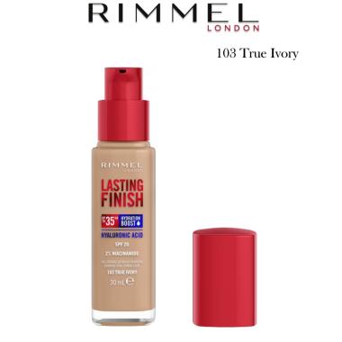 Rimmel Lasting Finish 35 HR Fondotinta Fluido 103 True Ivory 30 ml