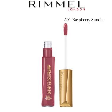 Rimmel Oh My Gloss Plump ( Gloss Rimpolpante con Olio di Argan ) 501 Raspberry Sundae 6,5 ml