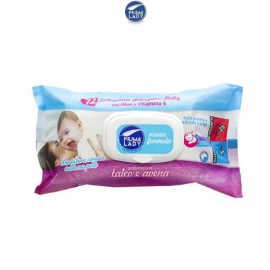 Piuma Lady Salviette Talco/Avena 72 Pz