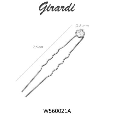 Girardi Forcina Metallo Con Strass 8 mm